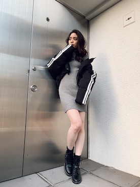 moeさん(レディース・160cm)の冬コーディネート
