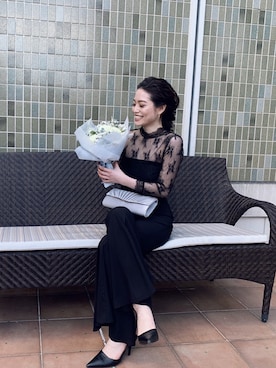 「GYDA（ジェイダ）のアイテム」を使った、moeさん（レディース・160cm）の冬コーディネート