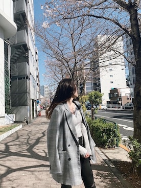 「GYDA（ジェイダ）のアイテム」を使った、moeさん（レディース・160cm）の春コーディネート