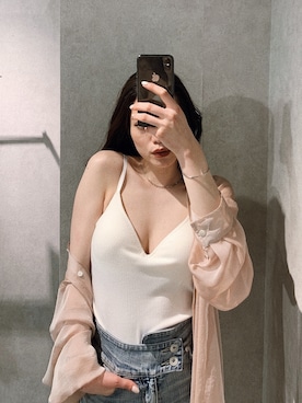 「GYDA（ジェイダ）のアイテム」を使った、moeさん（レディース・160cm）の春コーディネート