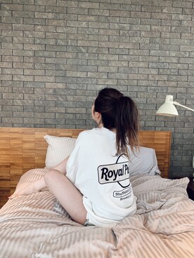 「GYDA（ジェイダ）のアイテム（スウェット）」を使った、moeさん（レディース・160cm）の夏コーディネート