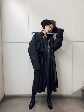 moeさん（レディース・160cm）の冬コーディネート