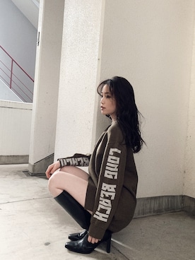 moeさん(レディース・160cm)の冬コーディネート