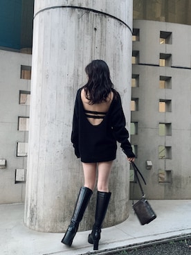 moeさん（レディース・160cm）の冬コーディネート