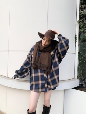 moeさん（レディース・160cm）の冬コーディネート