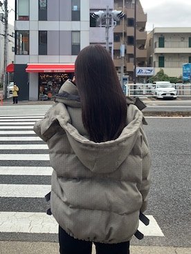 「アイテム（ダウンジャケット/コート、その他）」を使った、moeさん（レディース・160cm）の冬コーディネート