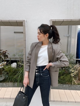 moeさん（レディース・160cm）の春コーディネート