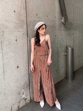 「GYDA（ジェイダ）のアイテム」を使った、moeさん（レディース・160cm）の春コーディネート