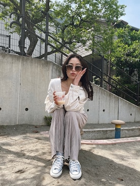 moeさん（レディース・160cm）の春コーディネート