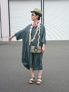 「Sybilla（シビラ）のアイテム（その他）」を使った、西川潤子旧姓庄司潤子さん（レディース・153cm）の夏コーディネート