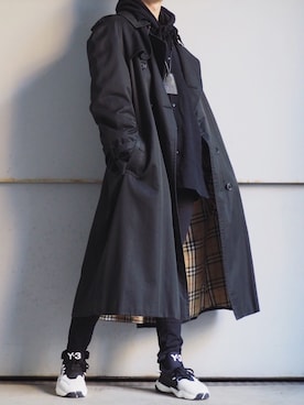 「Y's（ワイズ）のアイテム（アクセサリー）」を使った、きったさん（メンズ・175cm）の冬コーディネート