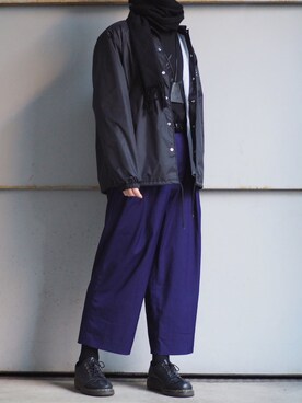 「Y's（ワイズ）のアイテム（アクセサリー）」を使った、きったさん（メンズ・175cm）の冬コーディネート