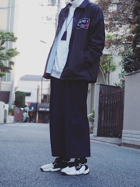 「Y's（ワイズ）のアイテム（アクセサリー）」を使った、きったさん（メンズ・175cm）の冬コーディネート