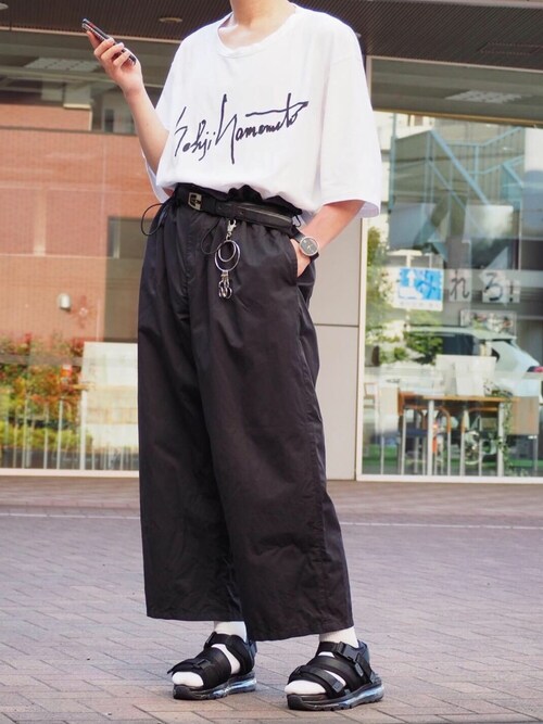 きった｜Yohji YamamotoのTシャツ・カットソーを使ったコーディネート 