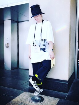 「DIGAWEL（ディガウェル）のアイテム（その他パンツ）」を使った、marukasuさん（メンズ・176cm）の夏コーディネート