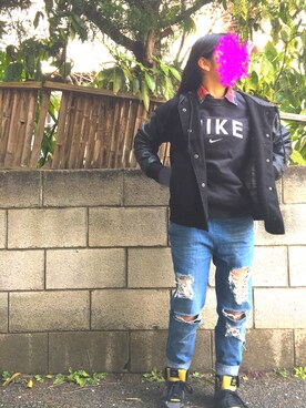 「Momo（Momo）のアイテム」を使った、🦎さん（レディース・153cm）の春コーディネート