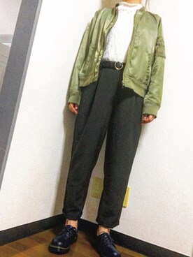 「the Gemini（ジェミニ）のアイテム」を使った、☺さん（レディース・161cm）の秋コーディネート