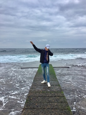 「Target（ターゲット）のアイテム（ジャケット/アウター）」を使った、weiさん（メンズ・174cm）の春コーディネート