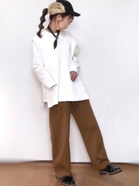 「やっぱりストリートが好き」｜「アイテム（アクセサリー）」を使った、kuuuuraさん（レディース・158cm）の秋コーディネート