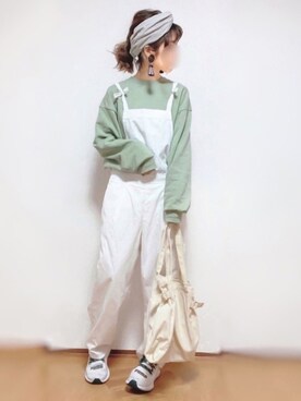 「ピスタチオ」｜「アイテム（福袋/福箱）」を使った、kuuuuraさん（レディース・158cm）の春コーディネート