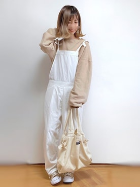 「アイテム（福袋/福箱、グリーン系）」を使った、kuuuuraさん（レディース・158cm）の春コーディネート