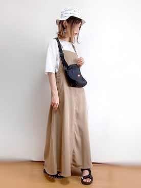 「アイテム（福袋/福箱、ブラック系）」を使った、kuuuuraさん（レディース・158cm）の春コーディネート