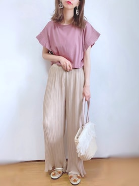 「Caravana by A.I.C（キャラバーナ　バイ　エーアイシー）のアイテム」を使った、kuuuuraさん（レディース・158cm）の夏コーディネート