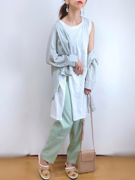 「Caravana by A.I.C（キャラバーナ　バイ　エーアイシー）のアイテム」を使った、kuuuuraさん（レディース・158cm）の夏コーディネート