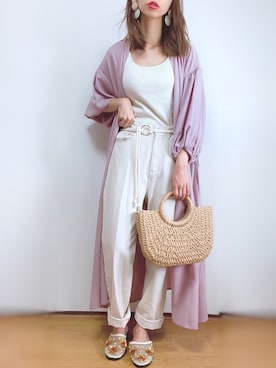 「Caravana by A.I.C（キャラバーナ　バイ　エーアイシー）のアイテム」を使った、kuuuuraさん（レディース・158cm）の夏コーディネート