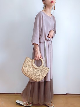 「Caravana by A.I.C（キャラバーナ　バイ　エーアイシー）のアイテム」を使った、kuuuuraさん（レディース・158cm）の夏コーディネート