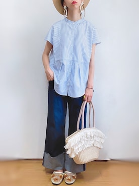 「Caravana by A.I.C（キャラバーナ　バイ　エーアイシー）のアイテム」を使った、kuuuuraさん（レディース・158cm）の夏コーディネート