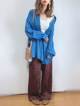 「grandfleur（グランドフルール）のアイテム」を使った、kuuuuraさん（レディース・158cm）の秋コーディネート