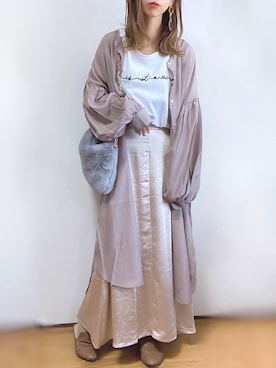 「grandfleur（グランドフルール）のアイテム」を使った、kuuuuraさん（レディース・158cm）の秋コーディネート