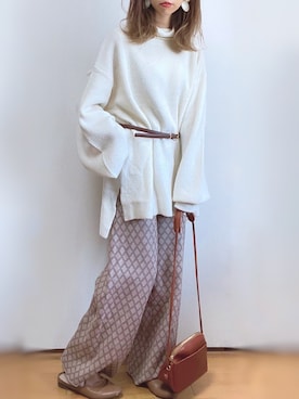 「grandfleur（グランドフルール）のアイテム」を使った、kuuuuraさん（レディース・158cm）の秋コーディネート