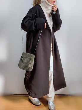 「DHOLIC STYLE（ディーホリックスタイル）のアイテム（ベスト）」を使った、kuuuuraさん（レディース・158cm）の秋コーディネート
