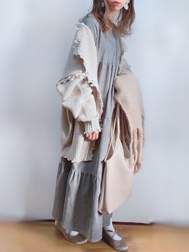 「LAC-VERT（ラック・ヴェール）の【LAC VERT/ラック・ヴェール】PUレザートートバッグ（トートバッグ）」を使った、kuuuuraさん（レディース・158cm）の秋コーディネート