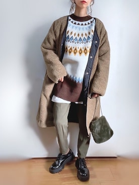 kuuuuraさん（レディース・158cm）の冬コーディネート