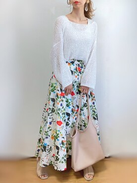 「LAC-VERT（ラック・ヴェール）の【LAC VERT/ラック・ヴェール】PUレザートートバッグ（トートバッグ）」を使った、kuuuuraさん（レディース・158cm）の春コーディネート