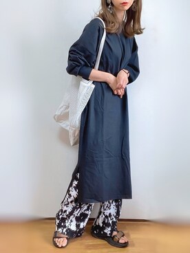 「SpRay PREMIUM（スプレイプレミアム）のアイテム（パンツ）」を使った、kuuuuraさん（レディース・158cm）の春コーディネート