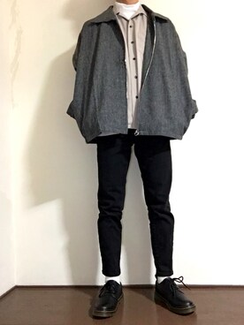 「unrelaxing（アンリラクシング）のアイテム（ブルゾン）」を使った、bun   さん（メンズ・167cm）の冬コーディネート