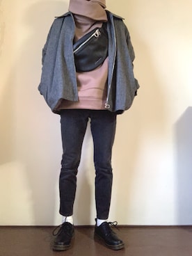 「unrelaxing（アンリラクシング）のアイテム（ブルゾン）」を使った、bun   さん（メンズ・167cm）の冬コーディネート