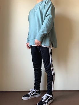 「improves（インプローブス）のアイテム（スウェット）」を使った、bun   さん（メンズ・167cm）の春コーディネート