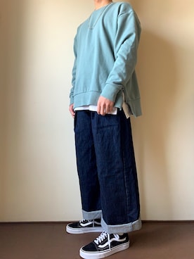 「improves（インプローブス）のアイテム（スウェット）」を使った、bun   さん（メンズ・167cm）の春コーディネート