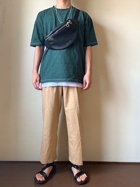 「TIMELY WARNING（タイムリーワーニング）のアイテム（トップス）」を使った、bun   さん（メンズ・167cm）の夏コーディネート