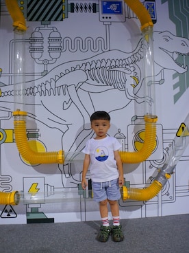 どんどん(*☻-☻*)さん（キッズ・100cm）の秋コーディネート