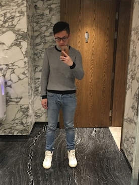 「Ted Baker（テッドベーカー）のアイテム（トップス）」を使った、茶挑kさん（メンズ・175cm）の冬コーディネート