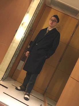 「MARNI（マルニ）のアイテム（ダウンジャケット/コート）」を使った、茶挑kさん（メンズ・175cm）の冬コーディネート