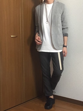 「Right-on（ライトオン）のアイテム（テーラードジャケット）」を使った、くりさん（メンズ・166cm）の春コーディネート