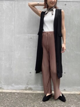 「prose verse（プロズヴェール）のアイテム（その他アウター）」を使った、Shiiiさん（レディース・162cm）の夏コーディネート