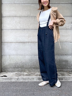 「prose verse（プロズヴェール）のアイテム（ブルゾン）」を使った、Shiiiさん（レディース・162cm）の春コーディネート
